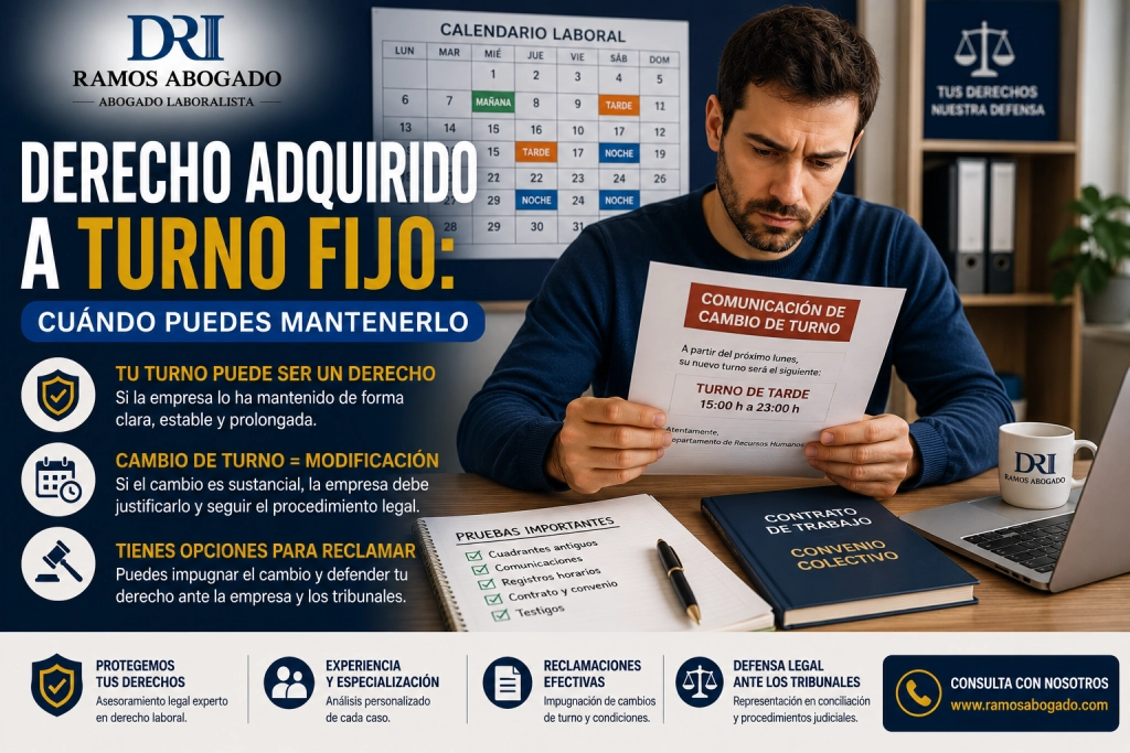 Derecho adquirido a un turno fijo Derecho adquirido a un turno fijo